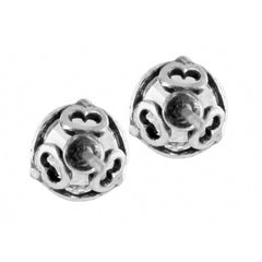 Brilliance 7mm Post Earrings Back View