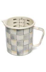 MacKenzie-Childs Sterling Check Enamel 7 Cup Measuring Cup