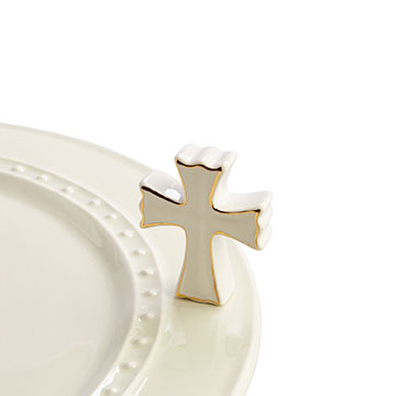 Nora Fleming White Cross Mini