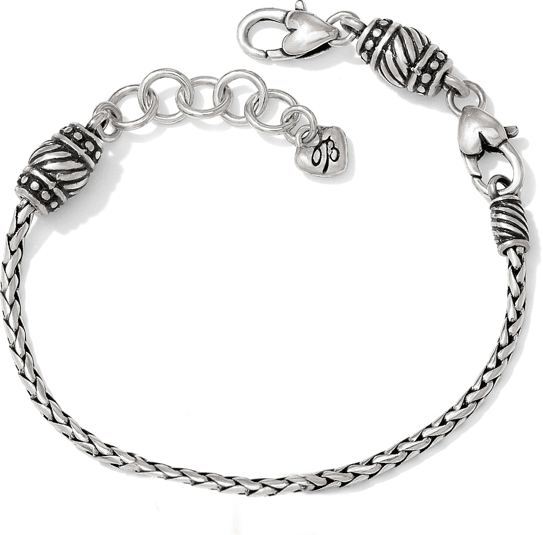 Abc Barrel Slide Bracelet Silver