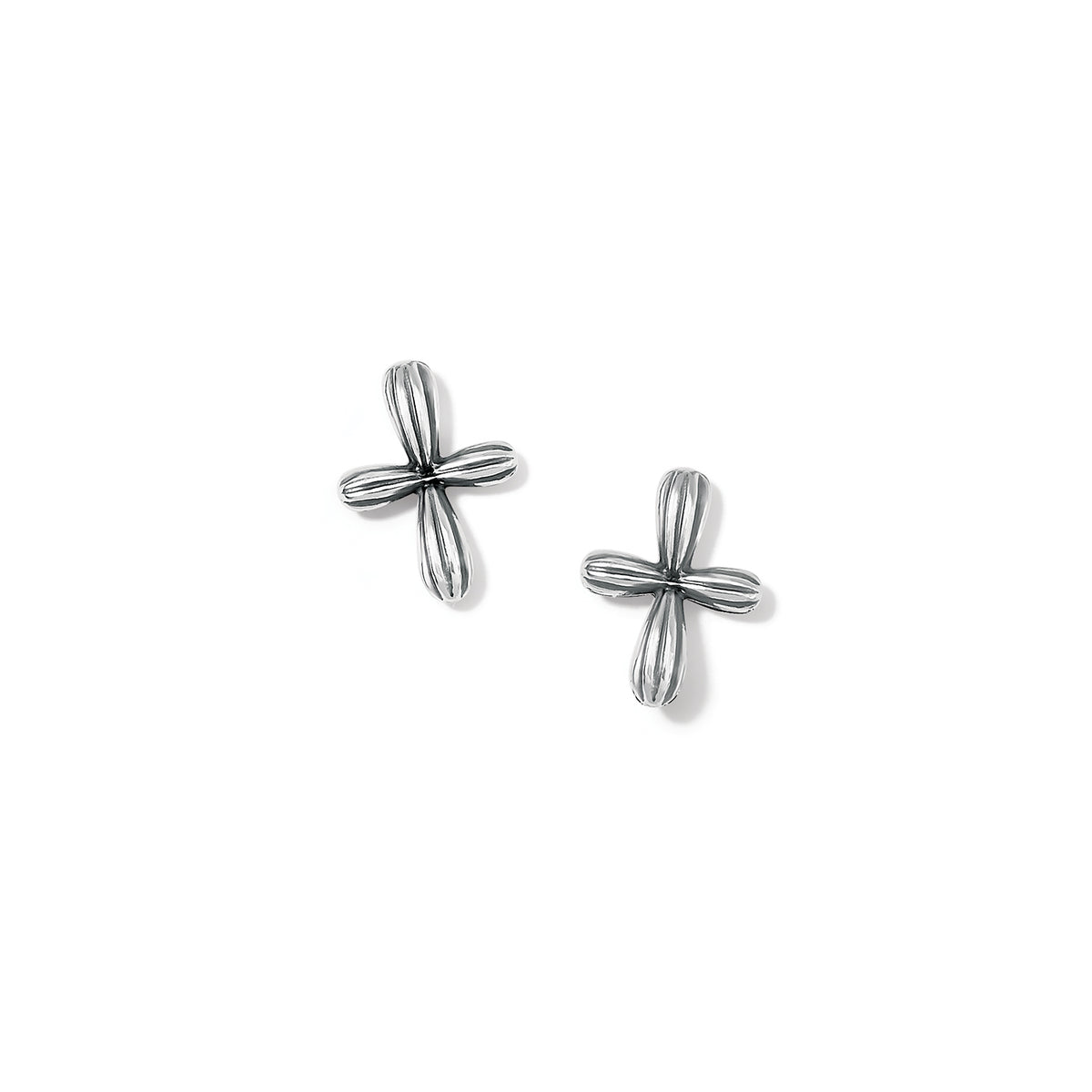 Brighton Amphora Cross Post Earrings silver