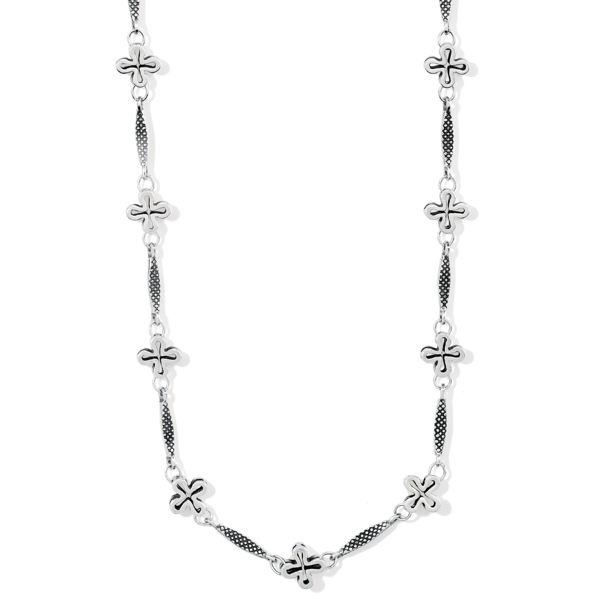 Brighton Amphora Cross Short Necklace silver