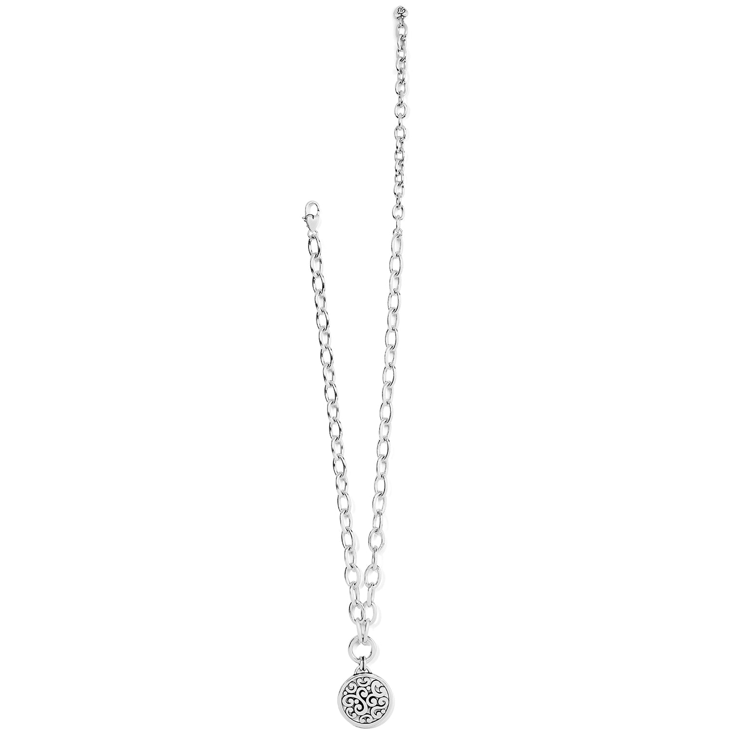 Contempo Medallion Charm Necklace clasp view