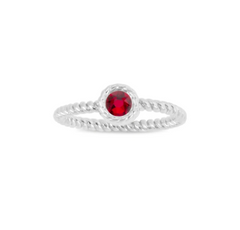 Luca and Danni January Birthstone Ring