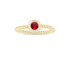 Luca and Danni January Birthstone Ring