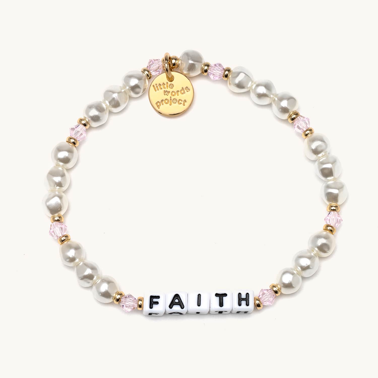 Faith - Pearl Bracelet - Little Words Project