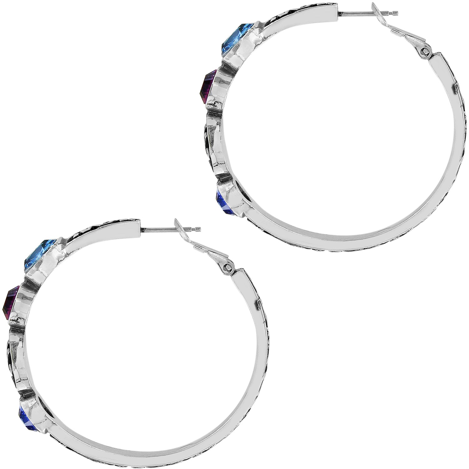 Elora Gems Vitrail Hoops