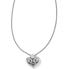 Alcazar Heart Necklace Silver