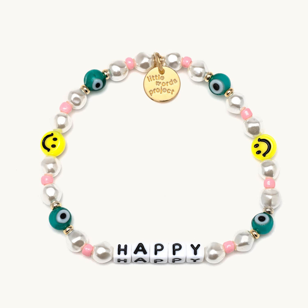 Little Words Project Happy Evil Eye Smiley Bracelet