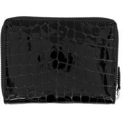 Bellissimo Black patent Croco Wallet Back View