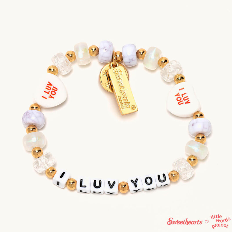 Little Words Project Sweethearts I Luv You bracelet