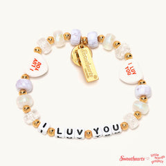 Little Words Project Sweethearts I Luv You bracelet