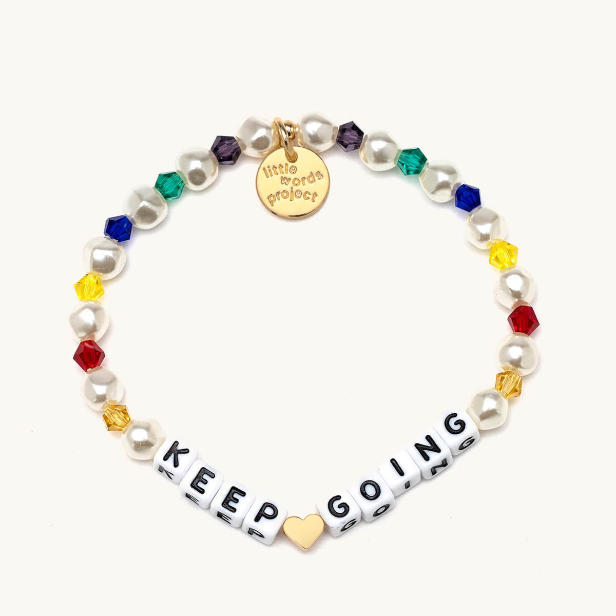 Little Words Keep Going Pearl Bracelet