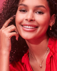 Jess Lock Huggie Earrings in Gold - Image 2 - Kendra Scott