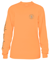 Women's Orange Long Sleeve Shirt | Sloth Front