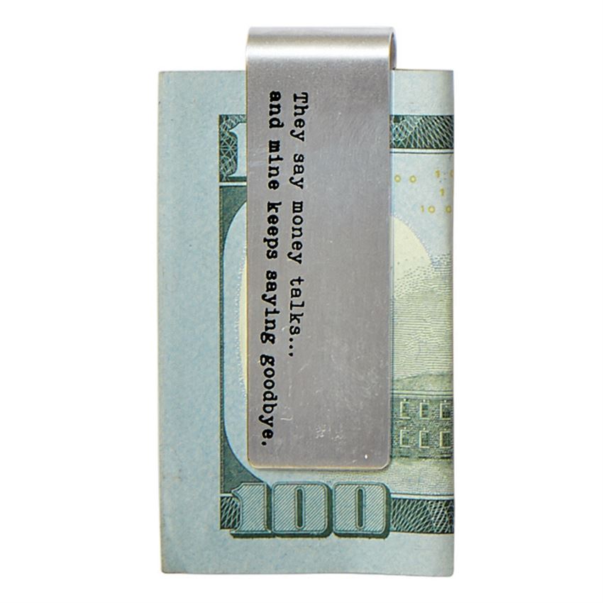 Mud Pie Sentiment Money Clip 