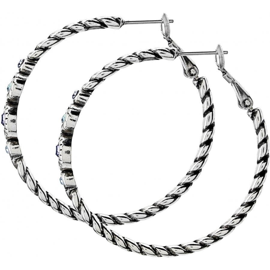 Halo Hoop Earrings Side View