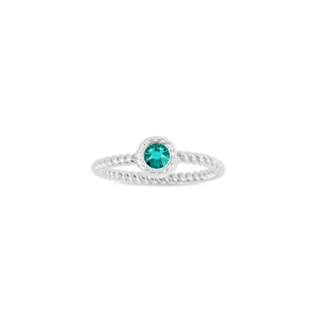 May Birthstone Ring Size 6