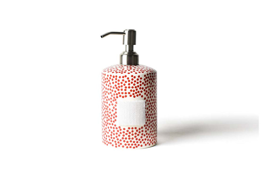 Happy Everything! Red Small Dot Mini Cylinder Soap Pump
