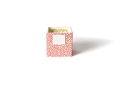 Happy Everything! Red Small Dot Mini Nesting Cube Small