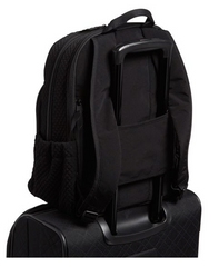 Campus Backpack Classic Black featuring luggage strap