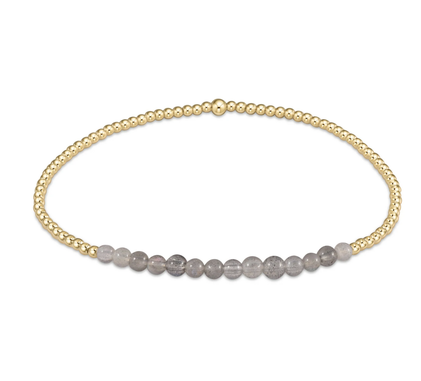 Gold Bliss Bead Bracelet - Labradorite | Enewton®