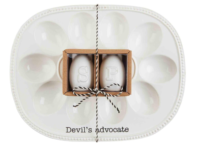 Deviled Egg Tray & Salt/Pepper Set - Image 1 - Mud Pie