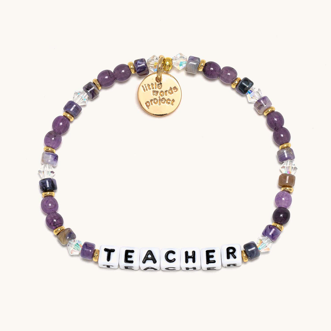 Teacher Purple Bracelet - Everyday Heroes - Little Words Project