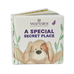 Warmies® "A Special Secret Place" with a dog on the cover.