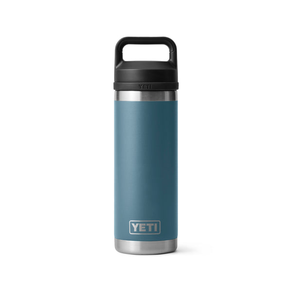 REAL YETI 18 Oz. Laser Engraved Nordic Blue Stainless Steel Yeti Rambler  Bottle With Chug Cap Personalized Vacuum Insulated YETI 