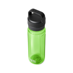 YETI Yonder .75L Water Bottle Canopy Green, full top view.