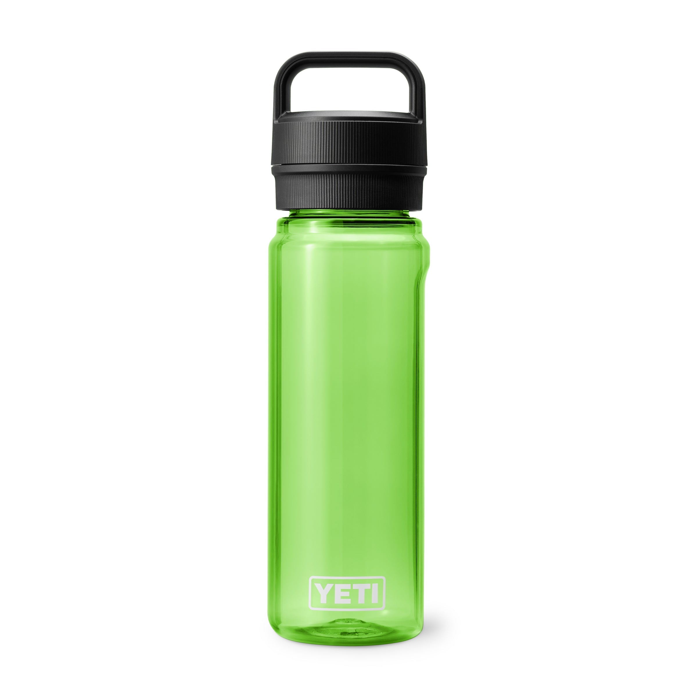 YETI Yonder .75L Water Bottle Canopy Green, full front view.