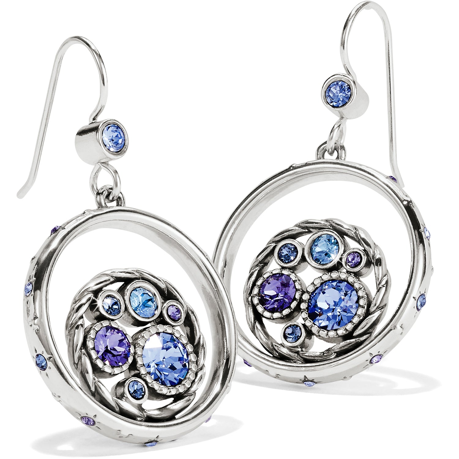 Halo Tauri French Wire Earrings Front View