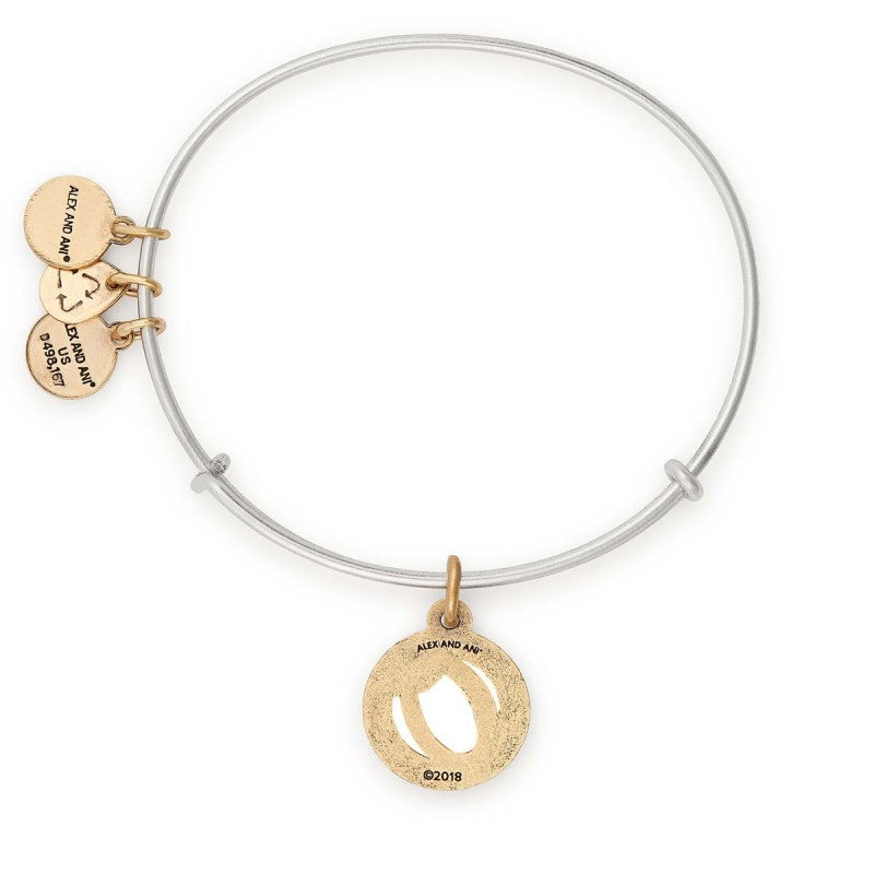 Initial O Charm Bangle