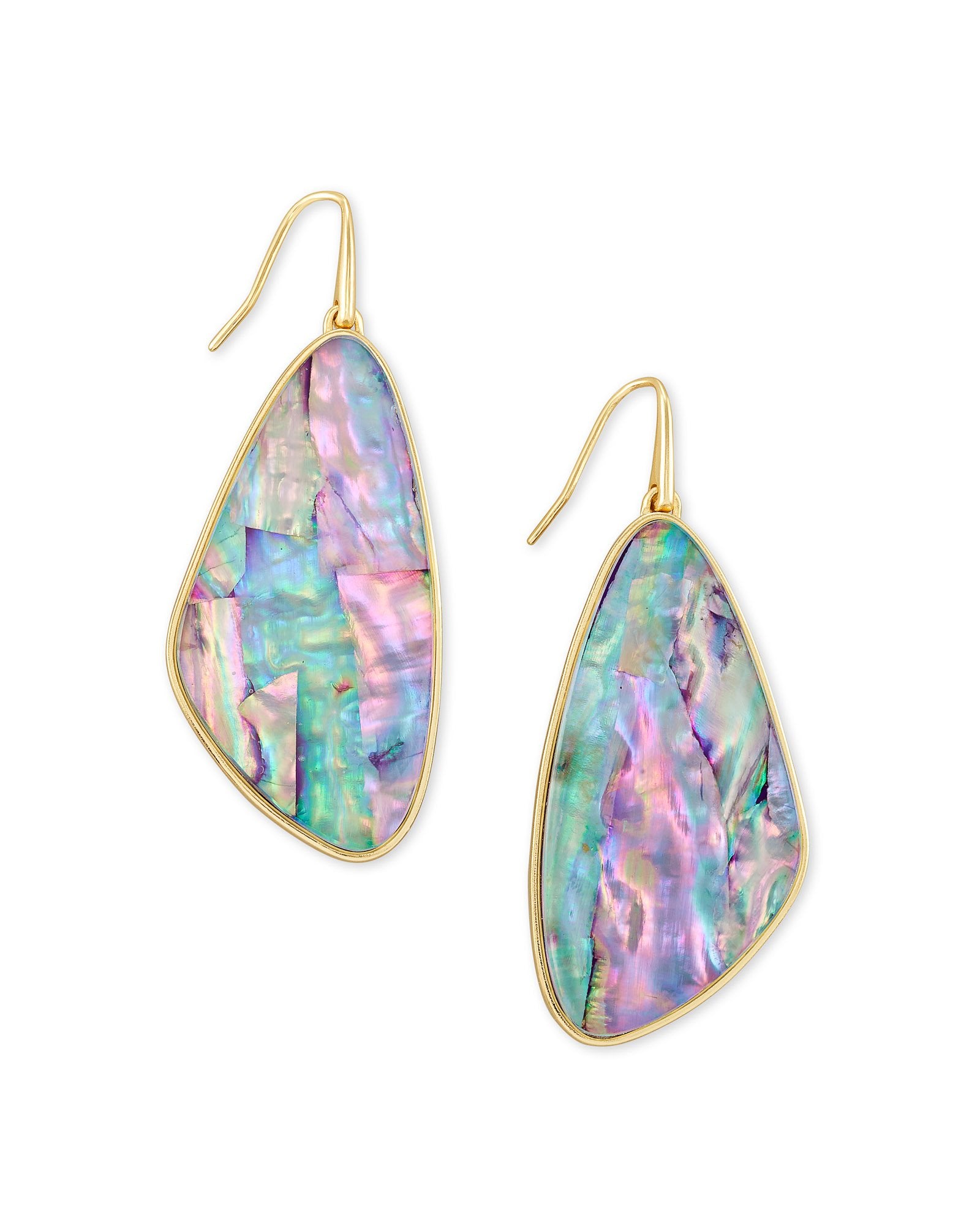 Mckenna Drop Earring Gold - Lilac