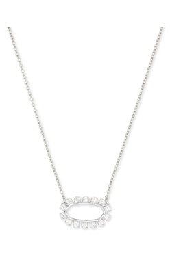 Kendra Scott Elisa Silver White Crystal