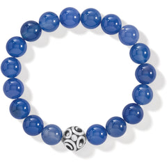 Contempo Chroma Blue Stretch Bracelet Front View