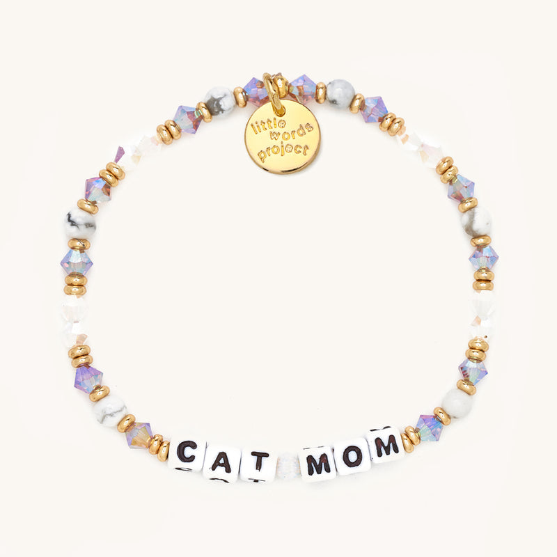 Little Words Project Cat Mom Bracelet size S/M