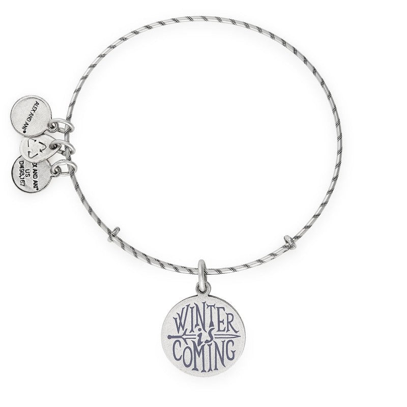 back view of Game Of Thrones Winter Is Coming Charm Bangle 