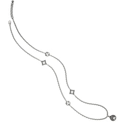 Lorenza Trio Long Necklace Silver Chain View