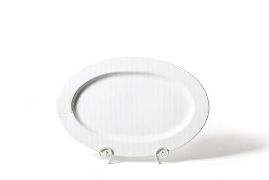 White Stripe - Big Oval Platter Front View 2000