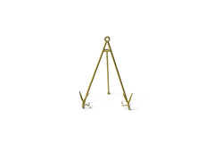 Large Flare Plate Stand Gold