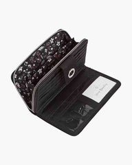 RFID Turnlock Wallet Black inside