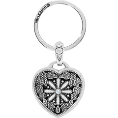Floral Heart Key Fob Front View