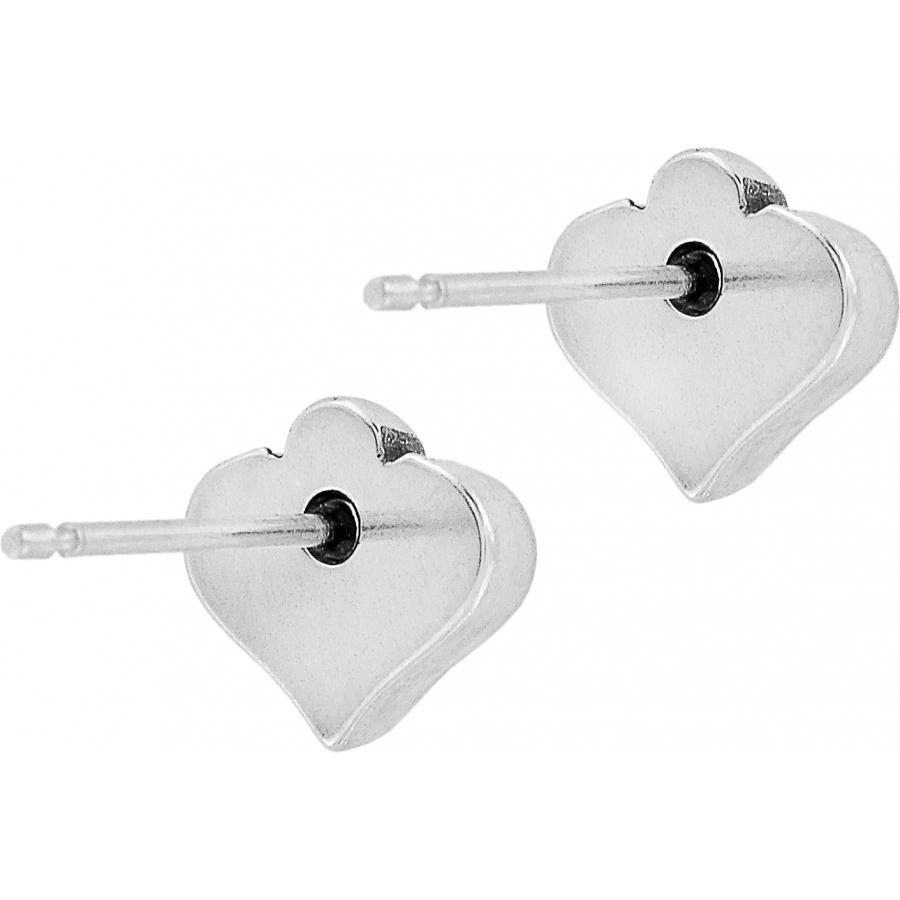 Alcazar Heart Mini Post Earrings Side View