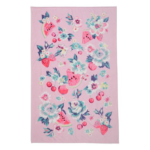 Vera Bradley Plush Throw Blanket - Rosy Garden Picnic