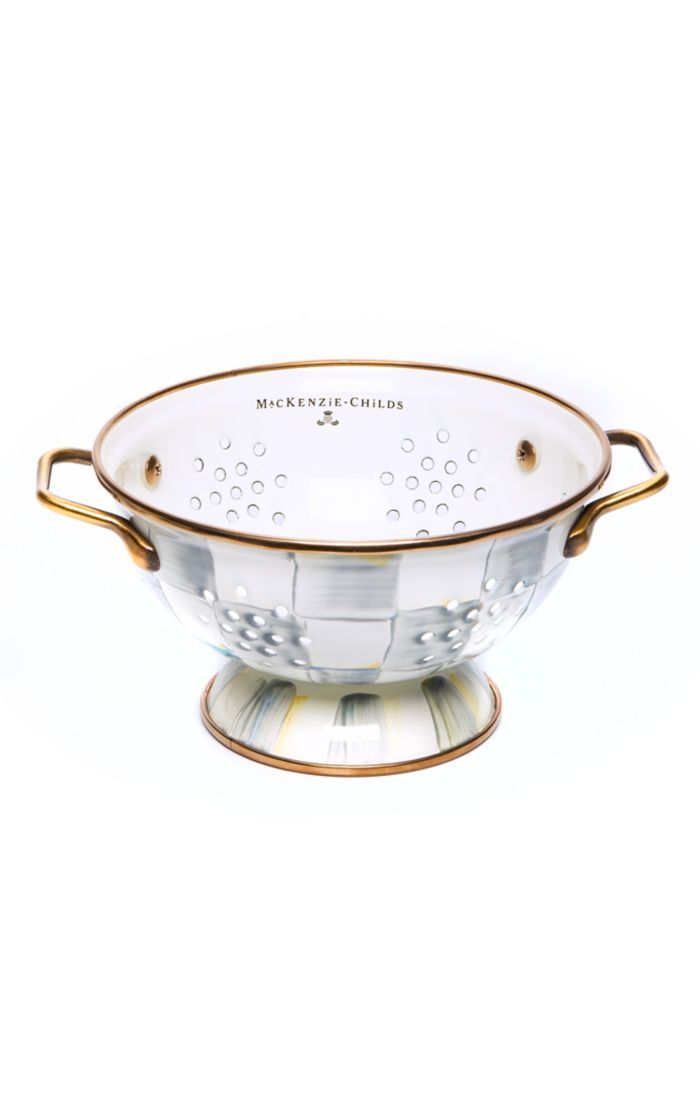 Sterling Check Colander - Small