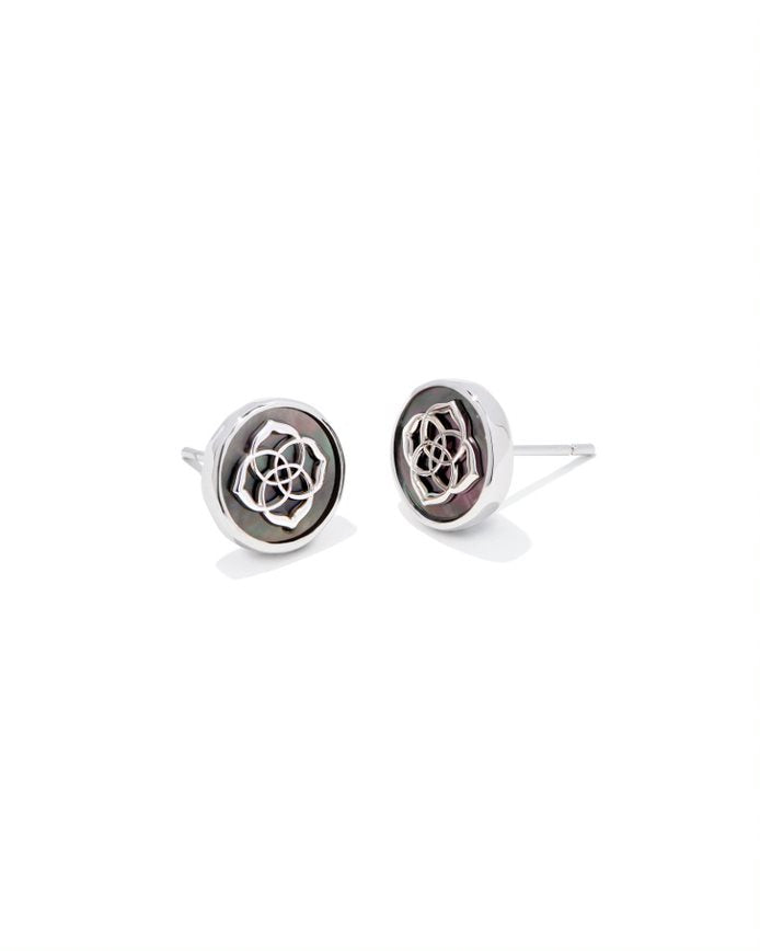 Kendra Scott Stamped Dira Stud Earrings Silver