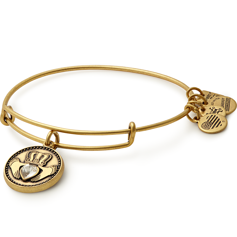 Claddagh Charm Bangle Gold 