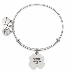 back view of Four Leaf Clover Charm Bangle 